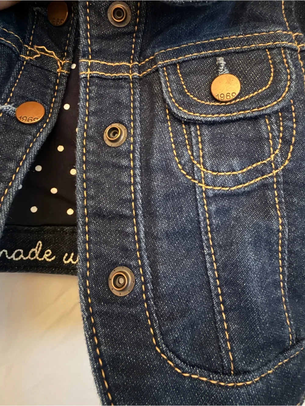 Infants 6-12 M Gap Dark Blue Denim Jacket - Made With Love